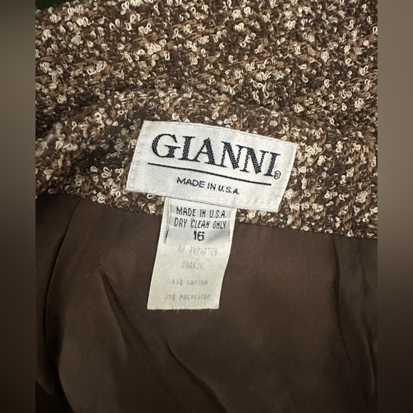 Gianni Brown Patterned Skirt - Picture 3 of 3